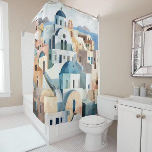 Santorini Shower Curtain