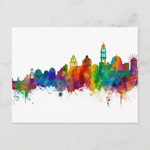 Santorini Skyline Postcard