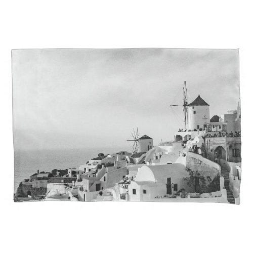 Santorini Sunset Bliss 5 wall art  Pillow Case