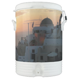 Santorini Sunset Gallon Beverage Cooler