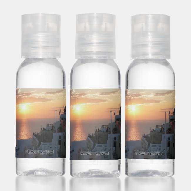 Santorini Sunset, Greece Travel Bottle Set
