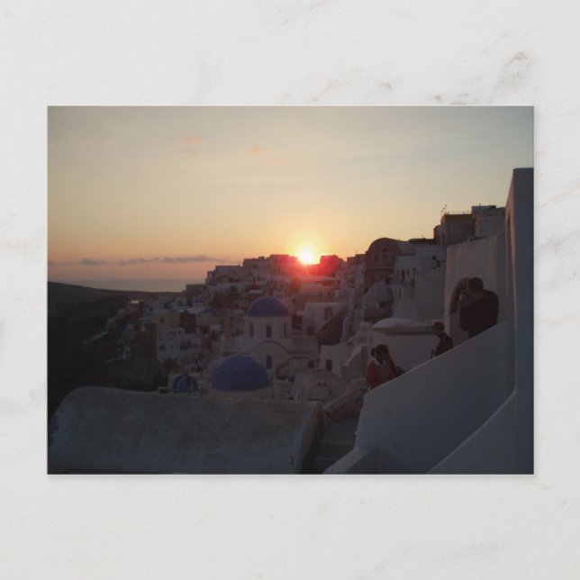 Santorini Sunset Postcard (Front)