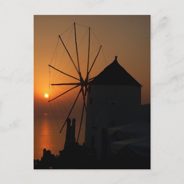Santorini sunset postcards (Front)
