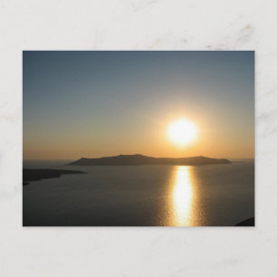 Santorini Sunset, The Greek Islands - Postcard