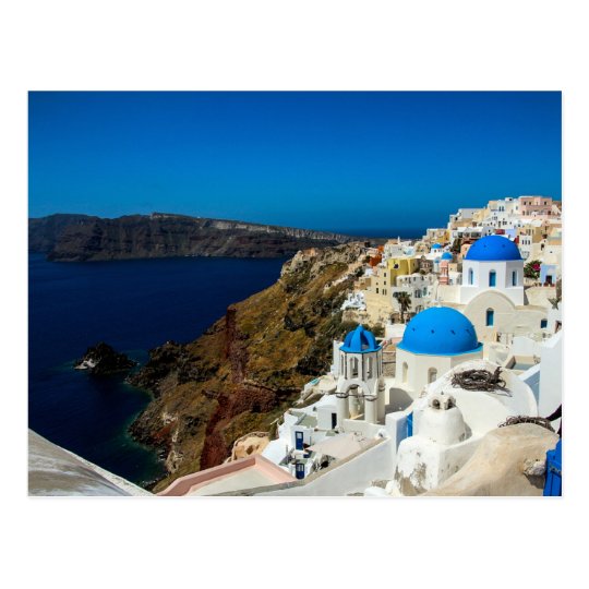 Santorini, The Greek Islands - Postcard | Zazzle.com