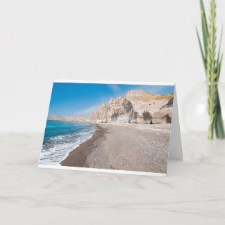 Santorini Vlichada beach Holiday Card