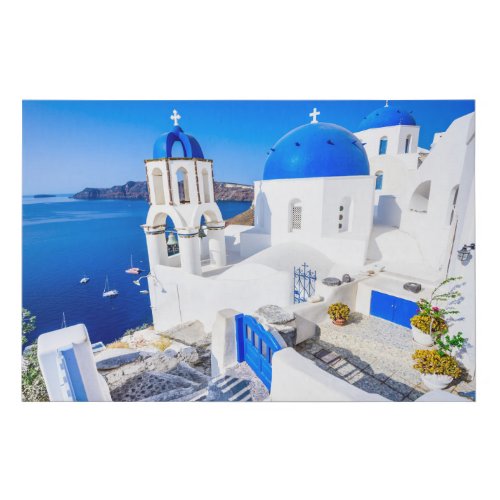 Santorini wall canvas