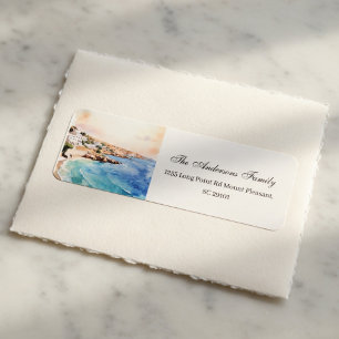 Santorini Wedding Mediterranean Coastal Label