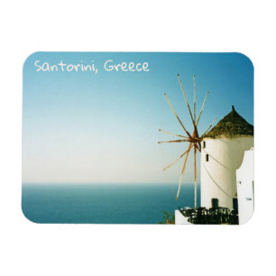 Santorini windmill, Greece Magnet