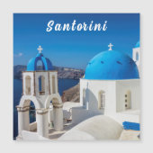 Santorini with blue and white church (Front)