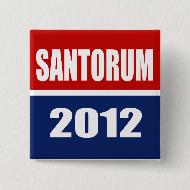 SANTORUM 2012 BUTTON (Front)