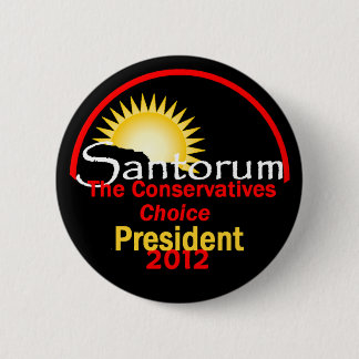 Santorum 2012 pinback button