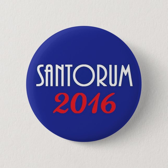 SANTORUM 2016 PINBACK BUTTON (Front)