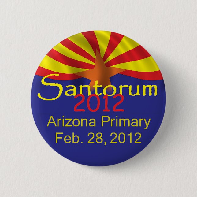 Santorum ARIZONA Button (Front)