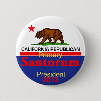 Santorum CALIFORNIA Button