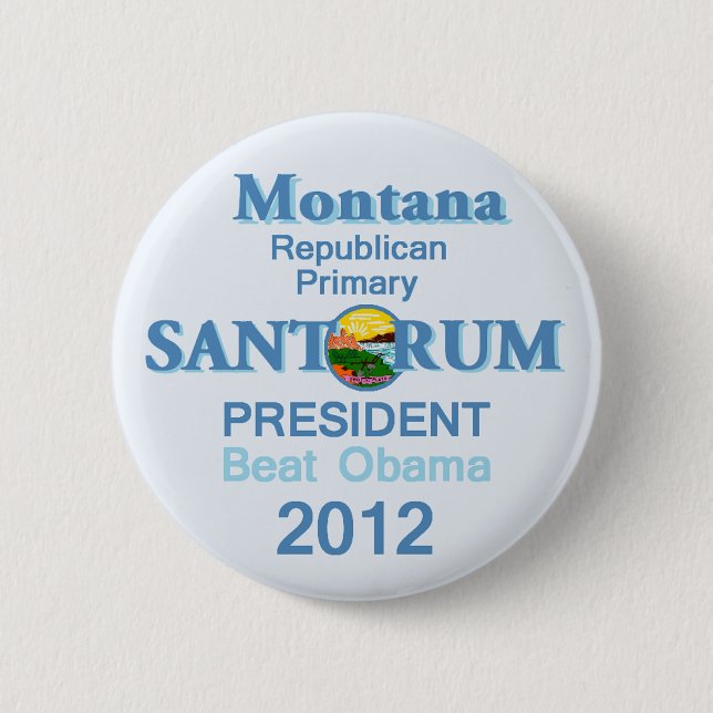 Santorum MONTANA Button (Front)