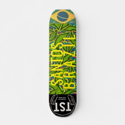 SANTOS  BRAZIL Skateboard 7 Deck