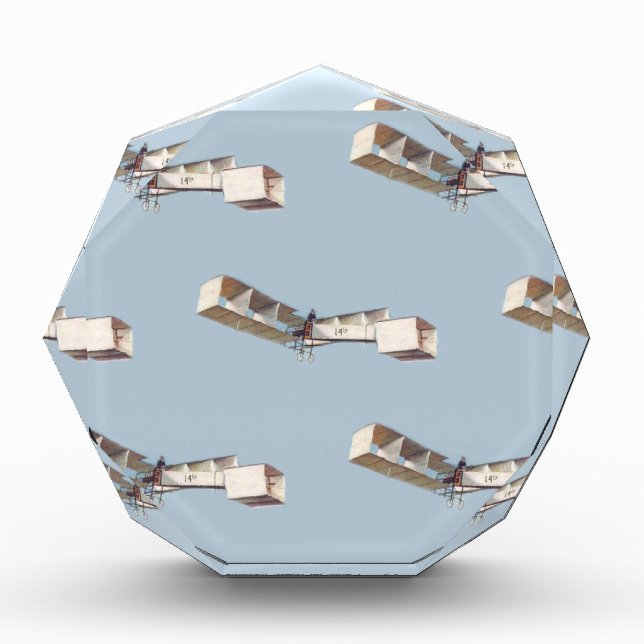 Santos-Dumont 14-Bis Airplane Acrylic Award (Front)