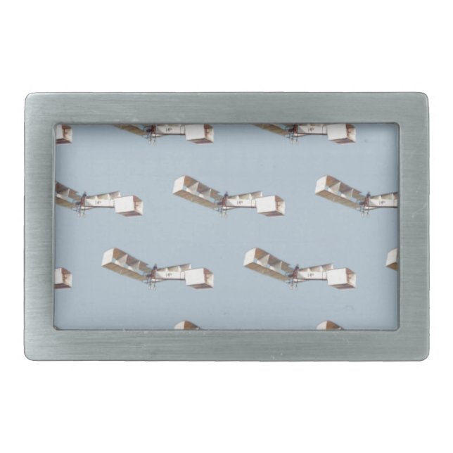 Santos-Dumont 14-Bis Airplane Belt Buckle (Front)