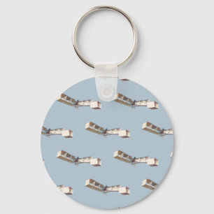 Santos-Dumont 14-Bis Airplane Keychain