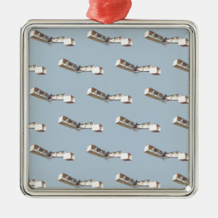 Santos-Dumont 14-Bis Airplane Metal Ornament