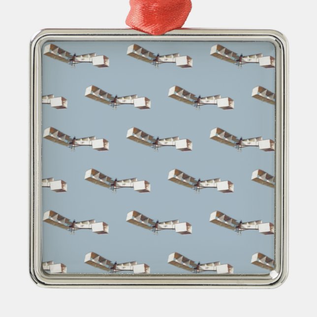 Santos-Dumont 14-Bis Airplane Metal Ornament (Front)