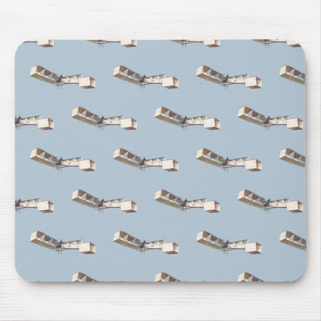 Santos-Dumont 14-Bis Airplane Mouse Pad (Front)