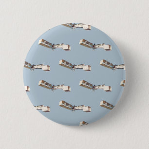 Santos-Dumont 14-Bis Airplane Pinback Button