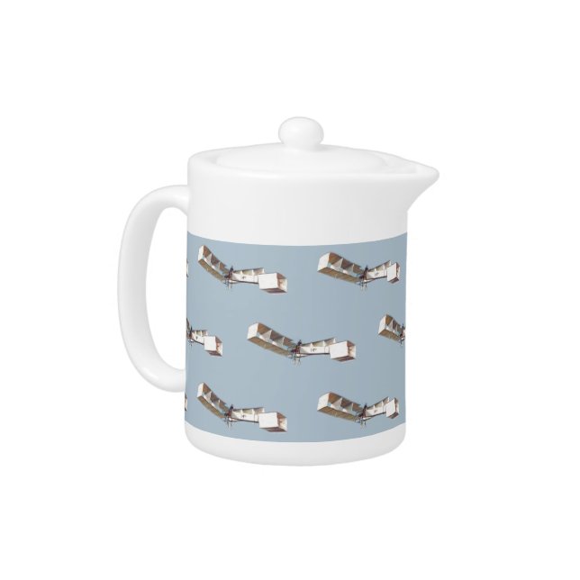 Santos-Dumont 14-Bis Airplane Teapot (Left)