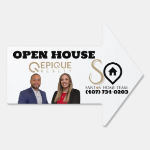 Santos Home Team Open house Signs