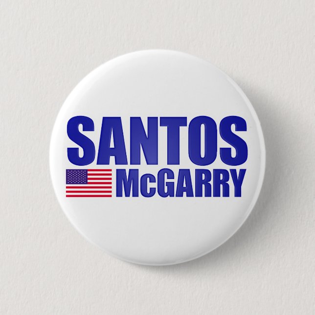 Santos McGarry Button (Front)