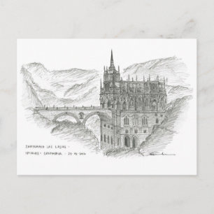 Santuario Las Lajas, Ipiales, Colombia Postcard