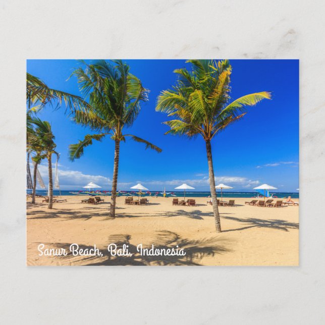 Sanur Beach, Bali, Indonesia Postcard (Front)