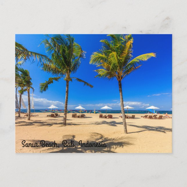 Sanur Beach, Bali, Indonesia Postcard (Front)