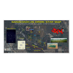 Sanzchaocun Orion Star Map Poster