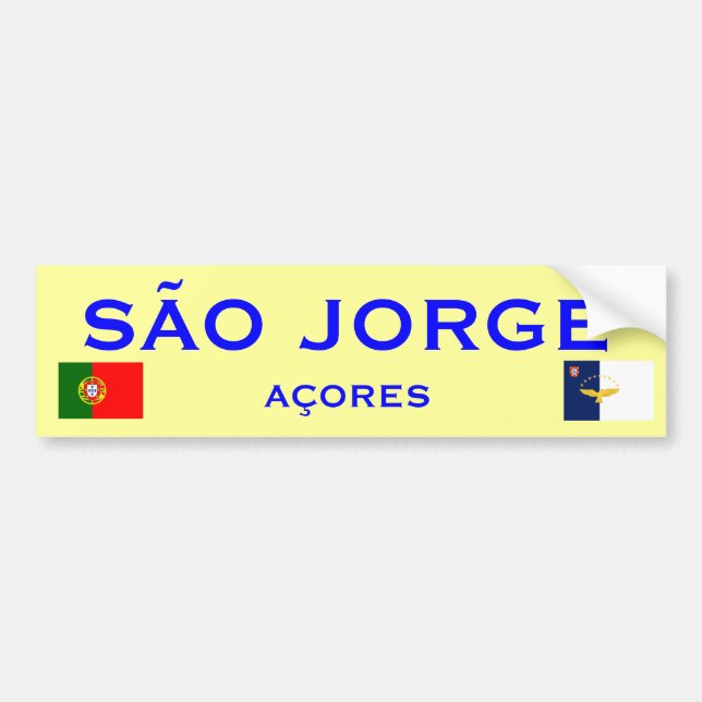 Sao Jorge Bumper Sticker (Front)