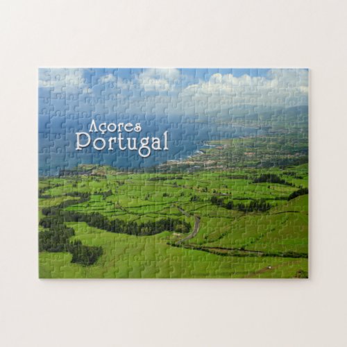 Sao Miguel green landscape Jigsaw Puzzle