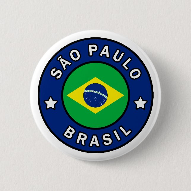 São Paulo Brasil Button (Front)