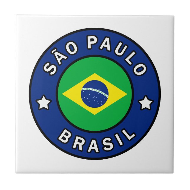 São Paulo Brasil Ceramic Tile (Front)