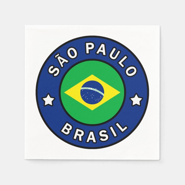 São Paulo Brasil Napkins (Front)