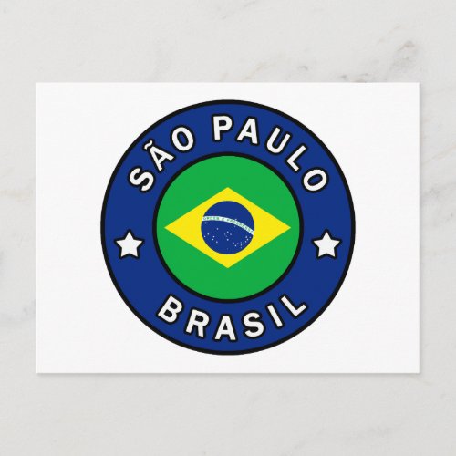So Paulo Brasil Postcard