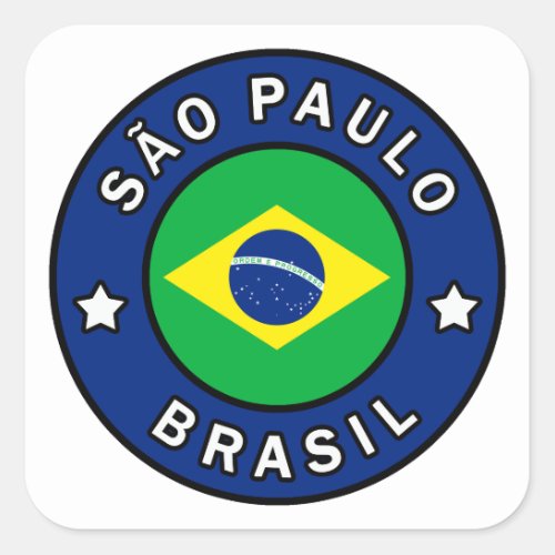 So Paulo Brasil Square Sticker