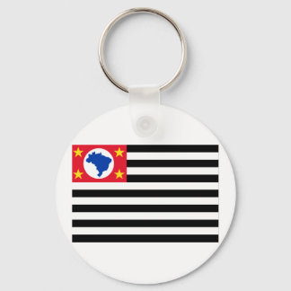 São Paulo, Brazil Flag Keychain