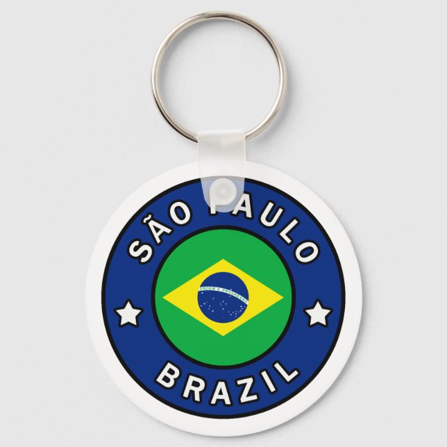 São Paulo Brazil Keychain (Front)