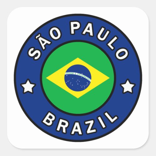 So Paulo Brazil Square Sticker