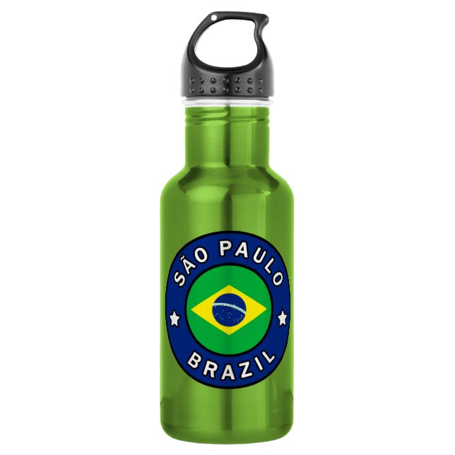 São Paulo Brazil Stainless Steel Water Bottle (Front)