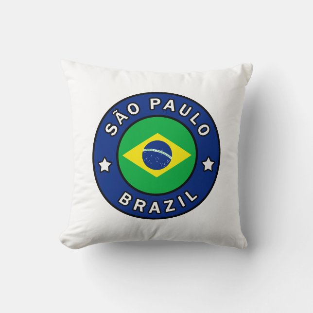 São Paulo Brazil Throw Pillow (Front)