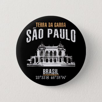 São Paulo Button by KDRTRAVEL at Zazzle