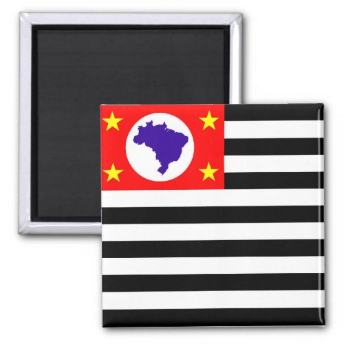 Sao Paulo city flag brazil symbol Magnet