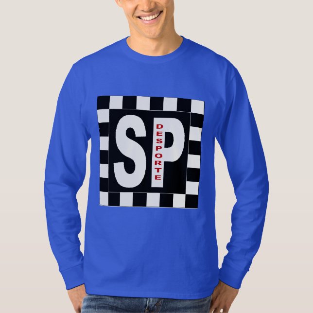 SAO PAULO DESPORTE royal blue T-shirt (Front)